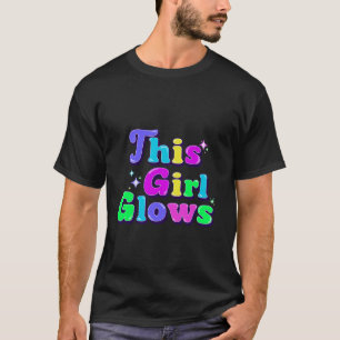 Dieses Mädchen leuchtet für Kinder gefärbte Krawat T-Shirt