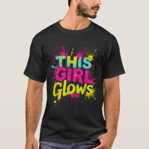 Dieses Mädchen leuchtet für Kinder Gefärbte Krawat T-Shirt