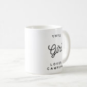 Dieses Mädchen-Liebe-Camping - Campings-Tassen Kaffeetasse (VorderseiteRechts)