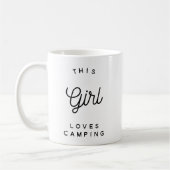 Dieses Mädchen-Liebe-Camping - Campings-Tassen Kaffeetasse (Links)