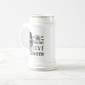 Dieses Mädchen Liebe Halloween Bierglas (Vorderseite Links)