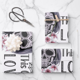 Dieses Mädchen Liebe Halloween Geschenkpapier Set
