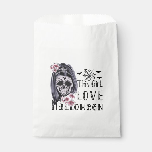 Dieses Mädchen Liebe Halloween Geschenktütchen (Vorderseite)