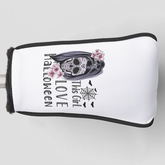Dieses Mädchen Liebe Halloween Golf Headcover (Vorderseite)