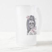 Dieses Mädchen Liebe Halloween Mattglas Bierglas (VorderseiteRechts)