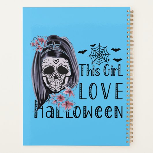 Dieses Mädchen Liebe Halloween Planer (Rückseite)