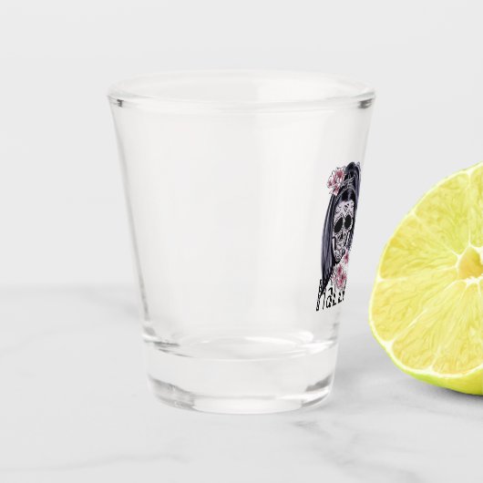 Dieses Mädchen Liebe Halloween Schnapsglas (Links)