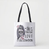 Dieses Mädchen Liebe Halloween Tasche (Vorderseite)