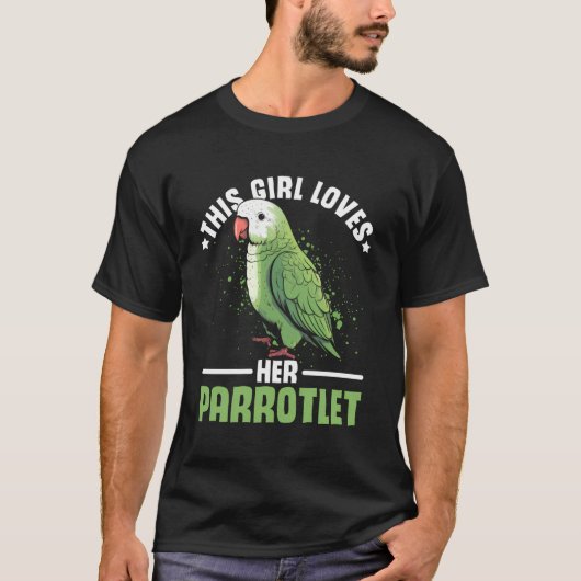 Dieses Mädchen Liebe ihr Parrotlet Bird Owner Parr T-Shirt (Vorderseite)