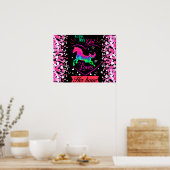 Dieses Mädchen Liebe ihr Pferd Poster (Küche)