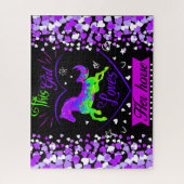 Dieses Mädchen Liebe ihr Pferd Puzzle (Vertikal)