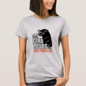 Dieses Mädchen Liebe ihr Rottweiler T-Shirt (Vorderseite)