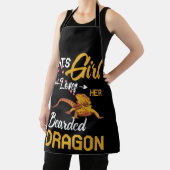 Dieses Mädchen Liebe ihre bärtige Drachenechse Schürze (InSitu)