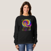 Dieses Mädchen Liebe ihre Cavalier Gefärbte Krawat Sweatshirt (Vorne ganz)