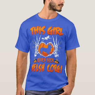 Dieses Mädchen Liebe ihrem Corgi Hund lustiges Hal T-Shirt