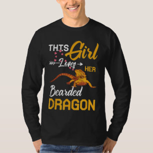 Dieses Mädchen Liebe ihren bärtigen Drachen Lizard T-Shirt