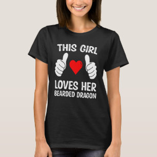 Dieses Mädchen Liebe ihren bärtigen Drachen T-Shirt