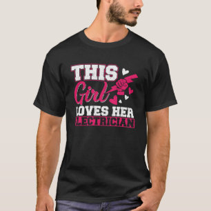 Dieses Mädchen Liebe ihren Elektriker Lineman Circ T-Shirt