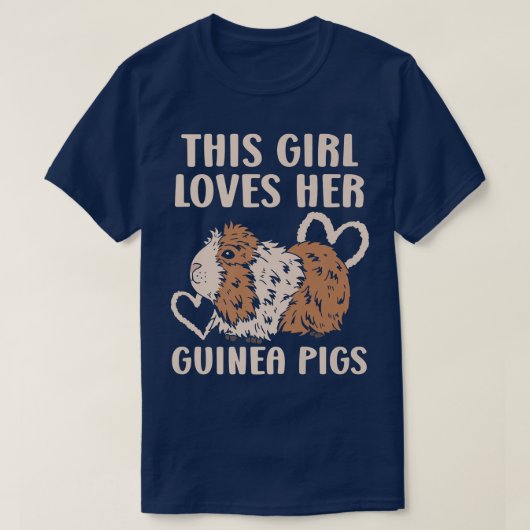Dieses Mädchen Liebe ihrer Guinea Schweine, die si T-Shirt (Design vorne)
