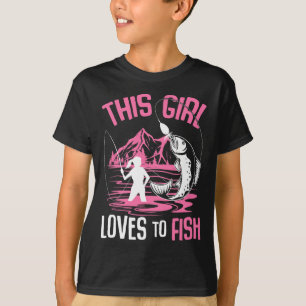 Dieses Mädchen Liebe, Mädchen zu fischen T-Shirt