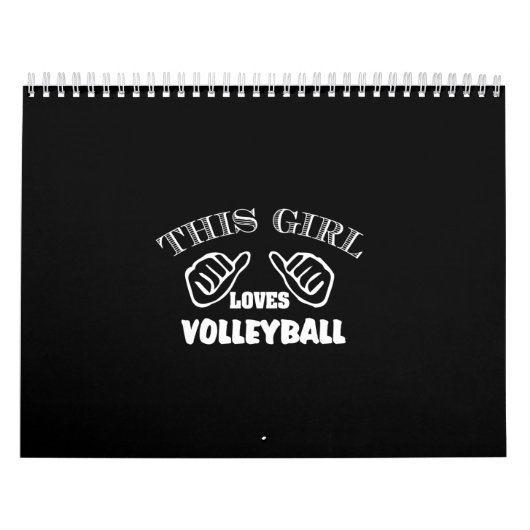 dieses Mädchen Liebe Volleyball Kalender (Titelbild)