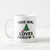 Dieses Mädchen-Liebe-Weihnachten Kaffeetasse (Links)