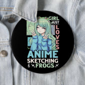 Dieses Mädchen Lieben anime und Skizzen über Sketc Button (Beispiel)
