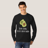 Dieses Mädchen Lieben Avocado Funny Frucht Lover V T-Shirt (Vorne ganz)