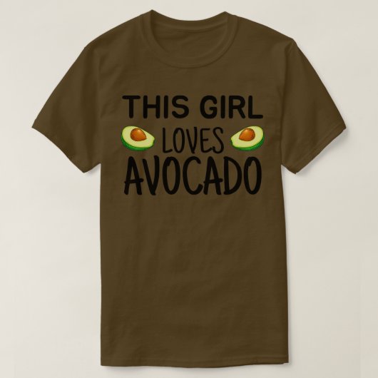 Dieses Mädchen Lieben Avocado T-Shirt (Design vorne)