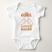 Dieses MÄDCHEN Lieben Bacon Bacon Liebe Geschenk I Baby Strampler (Vorderseite)
