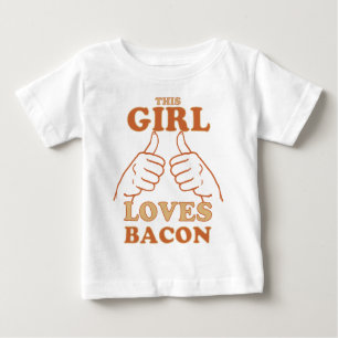 Dieses MÄDCHEN Lieben Bacon Bacon Liebe Geschenk I Baby T-shirt