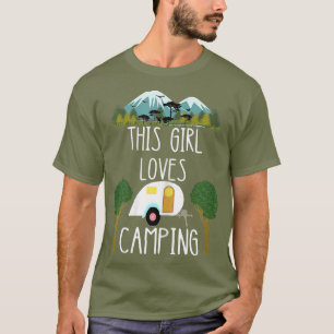 Dieses Mädchen Lieben Camping RV Teardrop Trailer T-Shirt