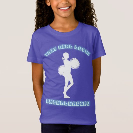 Dieses Mädchen Lieben Cheerleader T - Shirt (Vorderseite)