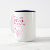 Dieses Mädchen Lieben Diamonds Baseball/Softball-T Zweifarbige Tasse (Vorderseite Links)