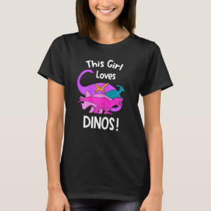 Dieses Mädchen Lieben Dinos Dinosaur Dino T-Shirt