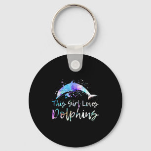 Dieses Mädchen Lieben Dolphinen Dolphin Lover Zita Schlüsselanhänger