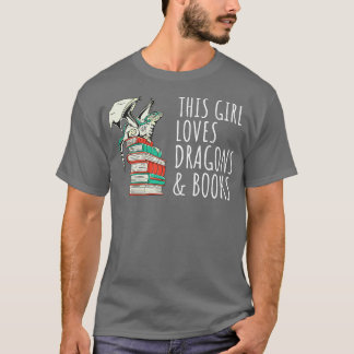 Dieses Mädchen Lieben Drachen und Bücher IV T-Shirt