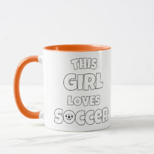 Dieses Mädchen Lieben Fußball Tasse
