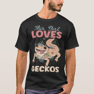 Dieses Mädchen Lieben Geckos Reptile Leopard Gecko T-Shirt