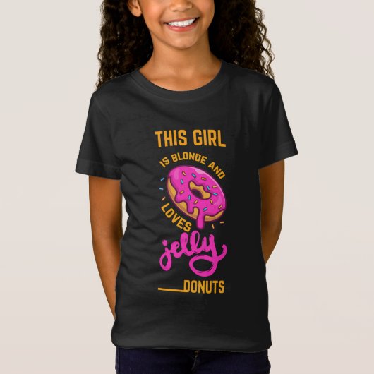 Dieses Mädchen Lieben Gelee Donuts Kinder Shirt (Vorderseite)