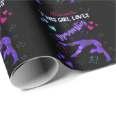 Dieses Mädchen Lieben Gymnastik Geschenkpapier (Rolleneckpunkt)