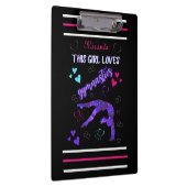 Dieses Mädchen Lieben Gymnastik Klemmbrett (Rechts)