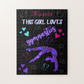 Dieses Mädchen Lieben Gymnastik Puzzle (Vertikal)