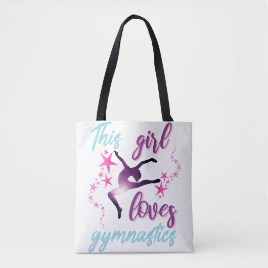 Dieses Mädchen Lieben Gymnastik Stars Leap Tasche (Vorderseite)