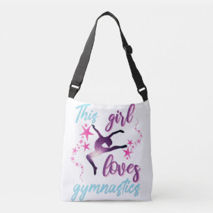 Dieses Mädchen Lieben Gymnastik Stars Leap Tragetaschen Mit Langen Trägern