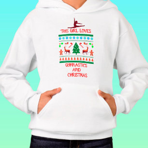 Dieses Mädchen Lieben Gymnastik und Weihnachten Hoodie
