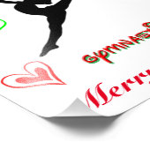 Dieses Mädchen Lieben Gymnastik Weihnachten Fotodruck (Ecke)