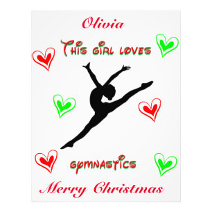Dieses Mädchen Lieben Gymnastik Weihnachten Fotodruck