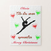 Dieses Mädchen Lieben Gymnastik Weihnachten Puzzle (Vertikal)