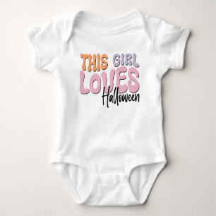 Dieses Mädchen Lieben Halloween Baby Strampler